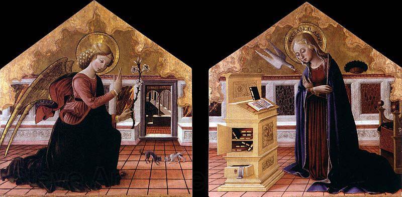 Bartolomeo Caporali The Annunciation Spain oil painting art